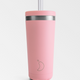 Pink Straw Coffee Cup