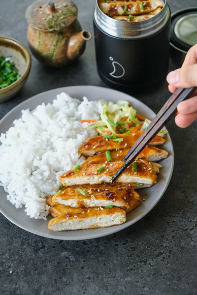 Tofu ‘Chicken’ Teriyaki Don