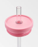 Pink Straw Coffee Cup