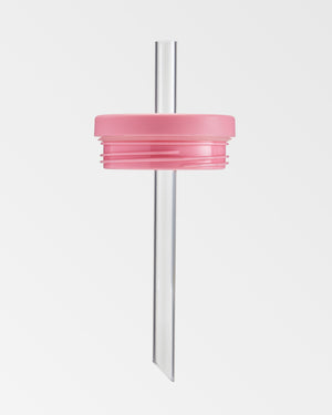 Pink Straw Coffee Cup