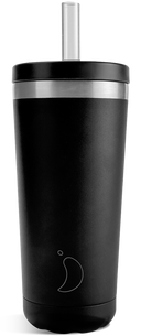 Black Straw Coffee Cup