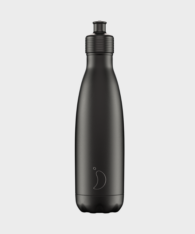 Black Sports Water Bottle