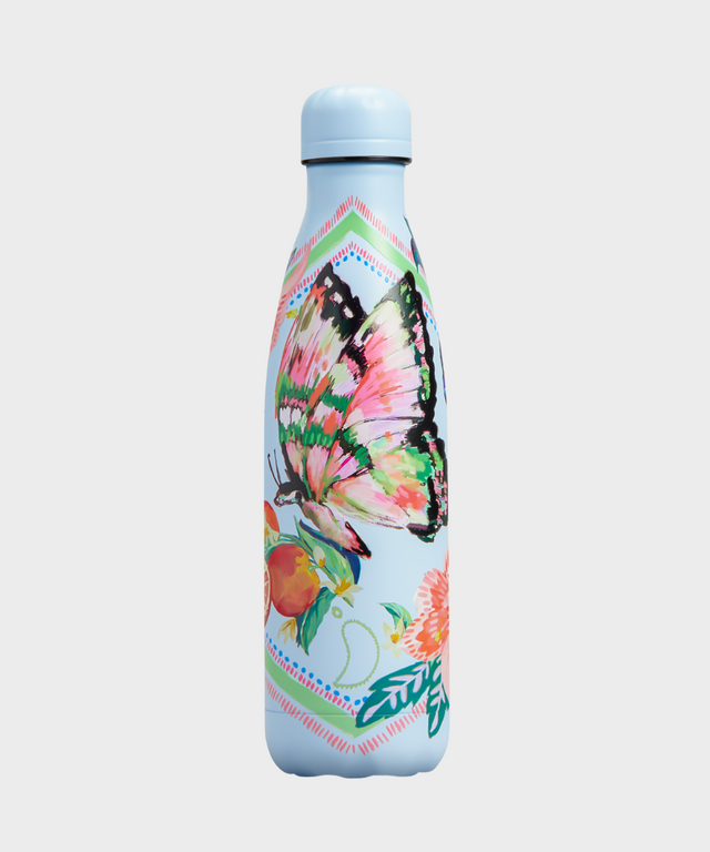 Sketchbook Butterfly Water Bottle