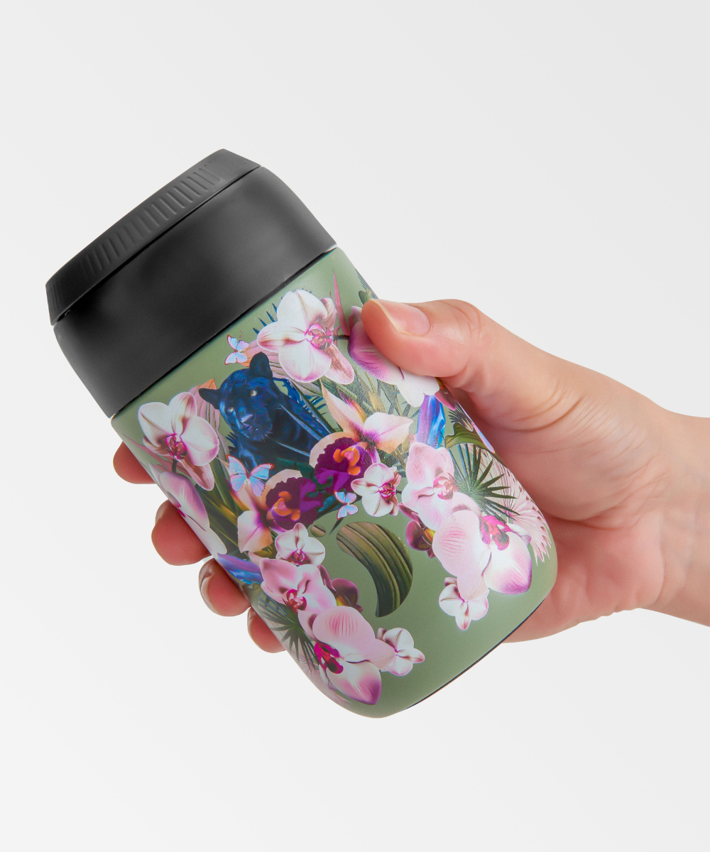 Orchid Panther Coffee Cup