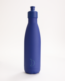 Matte Blue Sports Water Bottle