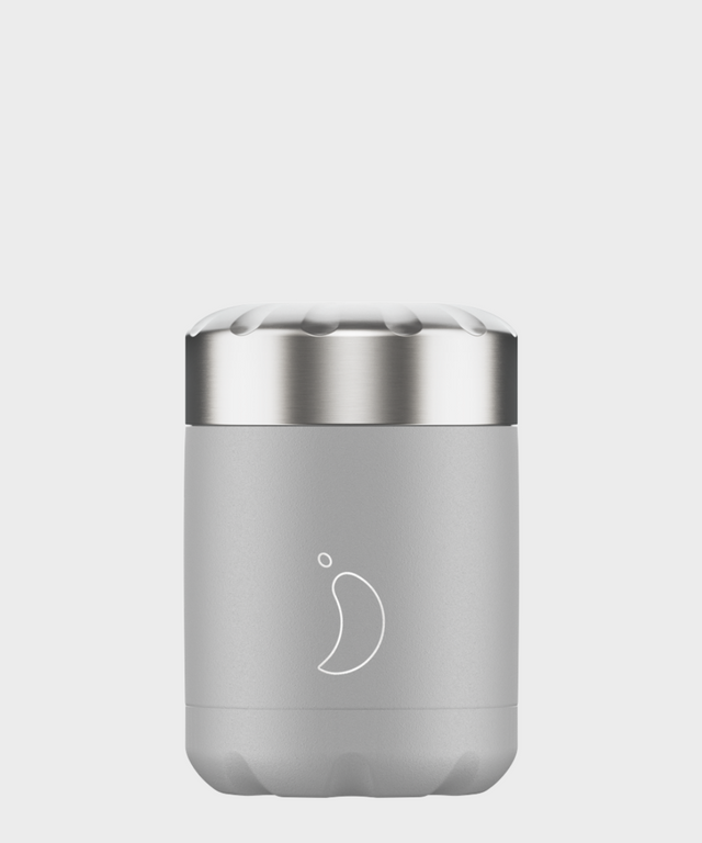 Mono Light Grey Food Pot